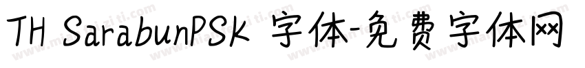TH SarabunPSK 字体字体转换